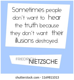 Graphic quote by 19th century german philosopher Friedrich Nietzsche