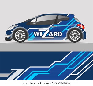 Graphic racing abstract background for wrap and vinyl sticker