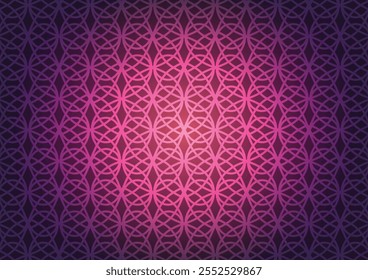 Ilustración vectorial de fondo de patrón de luz de círculo rosa aleatorio gráfico.