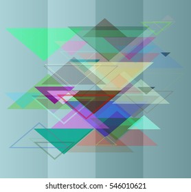 graphic repeat around technology, happening into light triangle