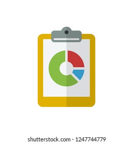 graphic report flat vector icon