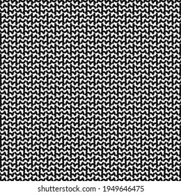 Graphic representation, after the texture of a knitted cotton sweater. Artwork in black and white.