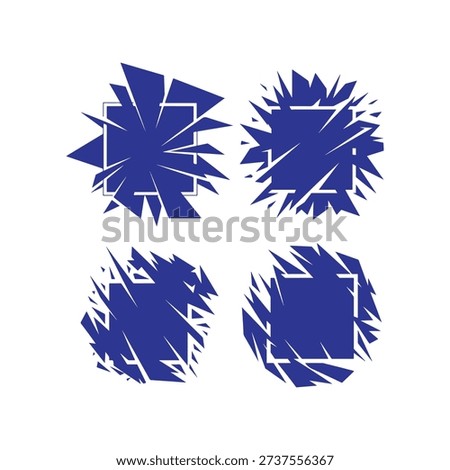 A graphic representation of blue scribbles grouped together, symbolizing abstract art, creativity, and spontaneity. Great for projects focused on art, design, or innovation.