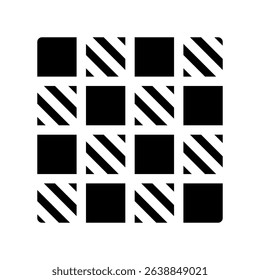 Graphic Representation of a Game Board with a Checkered Design