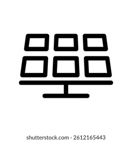 Graphic representation of photovoltaic technology for renewable energy generation system