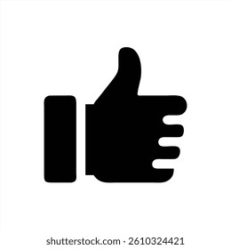 A graphic representation shows a hand with a thumbs up gesture. This illustration depicts approval and positivity, suitable for various contexts like social media and communication.