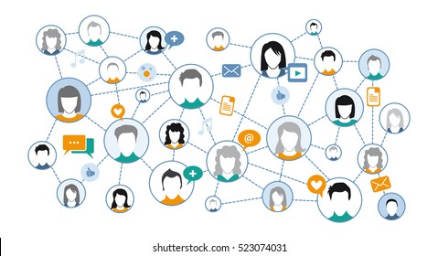 Graphic Representation Social Media Network