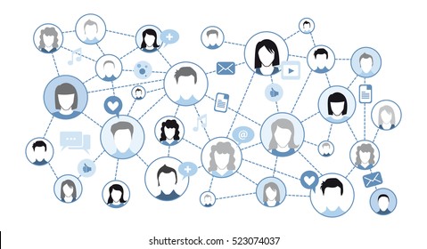 Graphic Representation Social Media Network