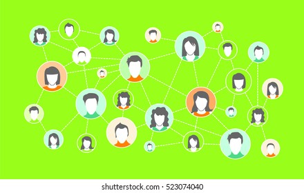 graphic representation Social media Network