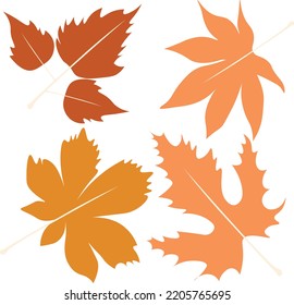 recursos gráficos para banner otoño, diseño de volante otoño, diseño otoño 2022 y etc. 4 hojas de otoño.