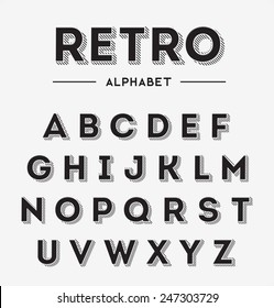 Graphic Retro Letters set