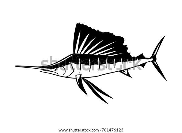 Graphic Sailfish Vector 701476123