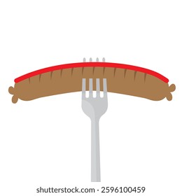 Graphic of Sausage on a Fork