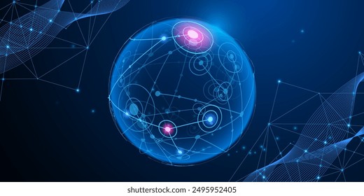 Imágenes de escenas gráficas, Imágenes de telón de fondo de tecnología. Abstractas alta tecnología. Fondo digital Abstractas con tecnología. Tecnología abstracta de Vector.	
