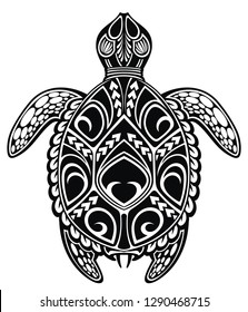 Graphic Sea Turtle Stock Vector (Royalty Free) 1290468715 | Shutterstock