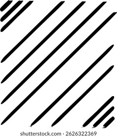Graphic seamless geometric texture design. Modern bold straight parallel lines. Vertical fashion retro squares. Line pattern with diagonal stripes. Vector slanted black and white abstract background.