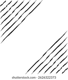 Graphic seamless geometric texture design. Modern bold straight parallel lines. Vertical fashion retro squares. Line pattern with diagonal stripes. Vector slanted black and white abstract background.