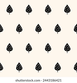 Fondo de patrón sin costura gráfico. Plantilla de muestra de tejido textil monocromo. Impresión gráfica sin costuras de papel de embalaje. Fondo de pantalla Símbolo negro minimalista y capa de decoración monocroma de la cubierta beige. 