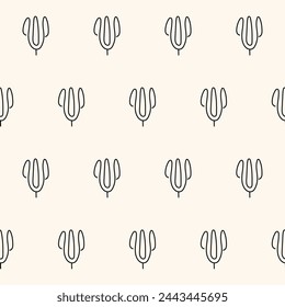 Graphic Seamless Pattern Background. Monochrome Textile Fabric Swatch Template. Wrapping Paper Seamless Graphic Print. Wallpaper Minimalist Black Symbol and Beige Cover Monochrom Decor Layer. 