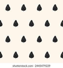 Graphic Seamless Pattern Background. Monochrome Textile Fabric Swatch Template. Wrapping Paper Seamless Graphic Print. Wallpaper Minimalist Black Symbol and Beige Cover Monochrom Decor Layer. 
