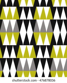 Graphic seamless pattern with textured hand drawn with. Abstract geometric seamless pattern with trendy hand drawn textures.