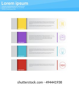 Graphic Set Finance Infographic Icon Business Concept Flat Vector Illustration