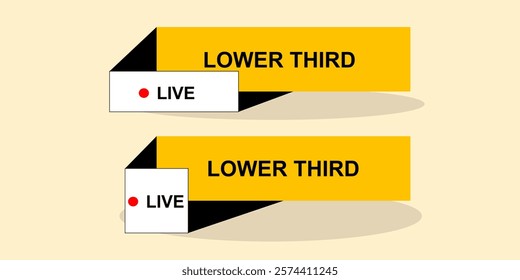 Graphic set of lower thirds concept design. Simple infographic bar header. Vector illustration. - Powered by Shutterstock - Get 15% off with code: PIKWIZARD15