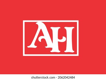 Grafische Form der AH-Anfangsbuchstaben