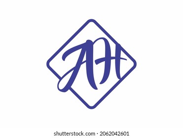 Grafische Form der AH-Anfangsbuchstaben