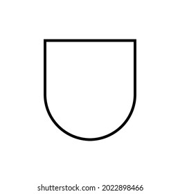 Graphic shield icon for your design and website
