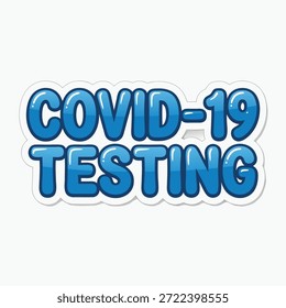 Hay disponible un letrero gráfico que indica las pruebas de COVID-19.