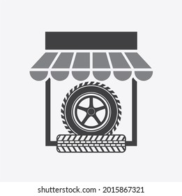 Graphic Sign Tire Shop Vector Art Stock Vector (Royalty Free ...