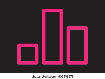 graphic signal bar icon