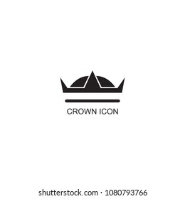 Graphic simple form of the royal crown on an isolated background. Symbols of power are the emperor, the queen, the princess. Insulated jewelry. Vector illustration. Logotype, Logo