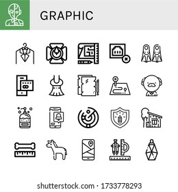 graphic simple icons set. Contains such icons as Human, Laundry, Candle holder, Blueprint, Connection error, Fins, Credit card, Dress, File, can be used for web, mobile and logo