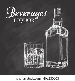 Graphic of sketch Beverages , vector illustration