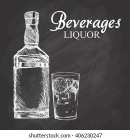 Graphic of sketch Beverages , vector illustration