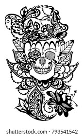 Graphic Skull Art