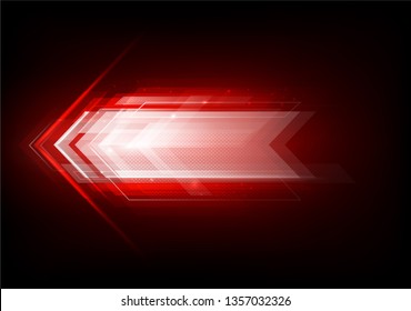 Graphic Speed Arrow Red Background Vector