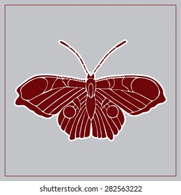 Graphic spot butterfly logo
