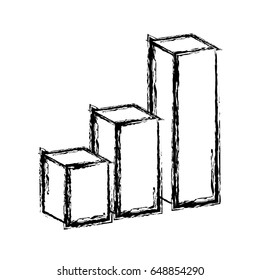 Graphic statistical bar icon
