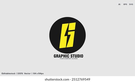 Design de logotipo de ilustração de vetor do Graphic Studio