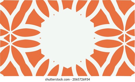 graphic style banner with circular target of kaleidoscope abstract art amazing 