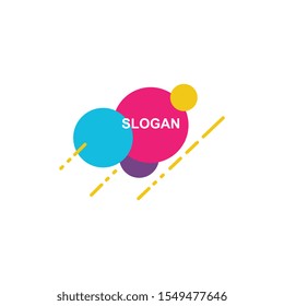 graphic style logo template, abstract design vector