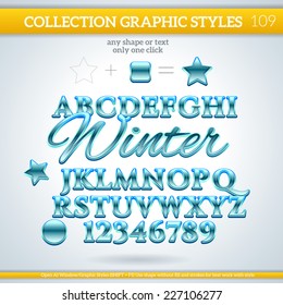 Graphic styles can be use for decor, text, title, cards, events, posters, icons, logo and other.