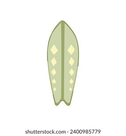graphic surfboard cartoon. tropical silhouette, sea wood, element type graphic surfboard sign. isolated symbol vector illustration