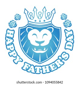 Graphic symbol for Happy Father’s Day, vector illustration.