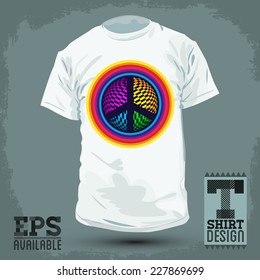 Graphic T- shirt design - Peace and Love Icon, emblem - shirt graphic design - vector illustration.