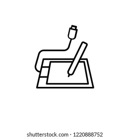 Graphic Tablet Designer. Linear style