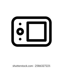 Graphic tablet. Editable stroke vector icon.